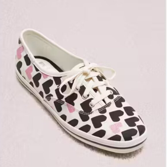 Keds X Kate Spade New York Champion Hearts-Print Sneakers - Picture 1 of 2